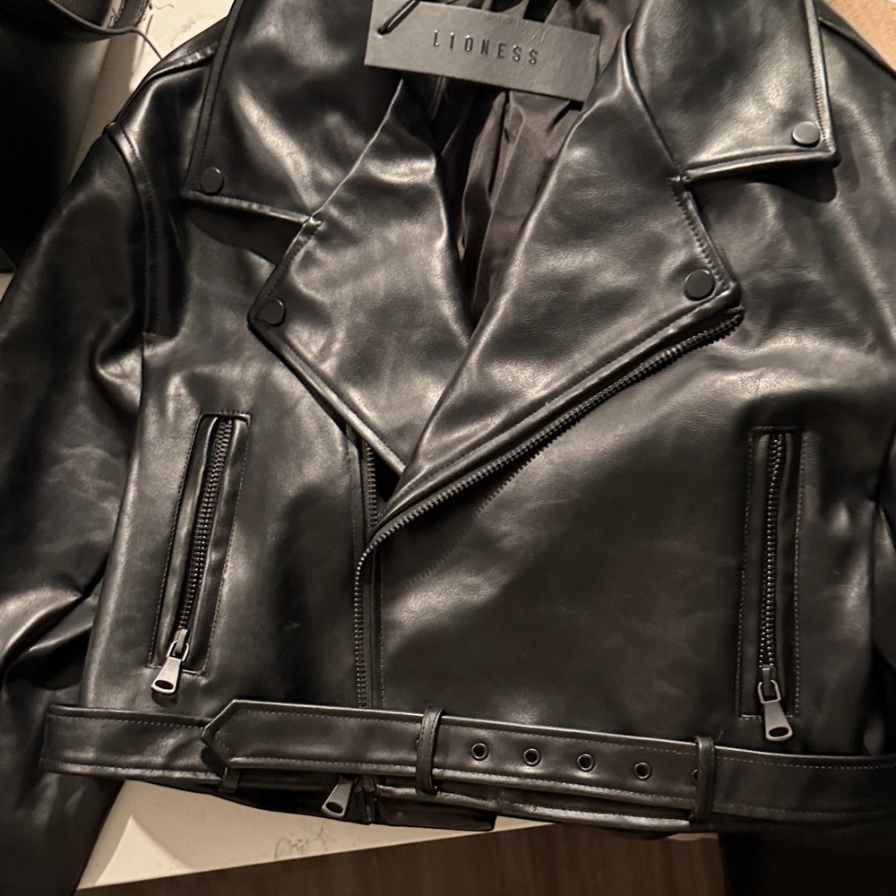 Lioness Black Staten Island Bomber Jacket - Picture 3 of 3
